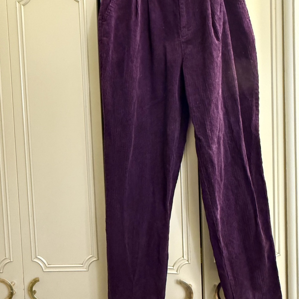 100% Cotton - Northern Reflections- Size 13/14 Jean - Purple Corduroy Women Pant